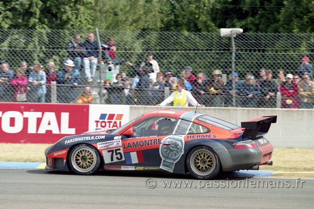 le mans 2001 Porsche GT3-RS N°75 